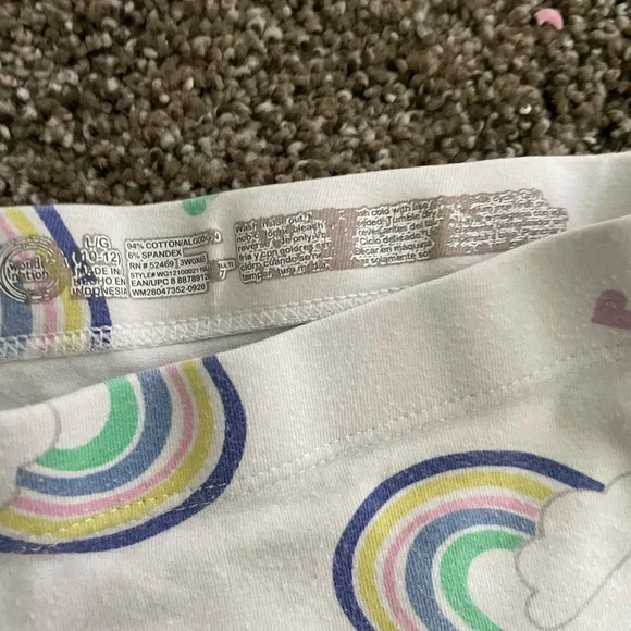 wonder nation, size 10/12, white and rainbow - Picture 3 of 3